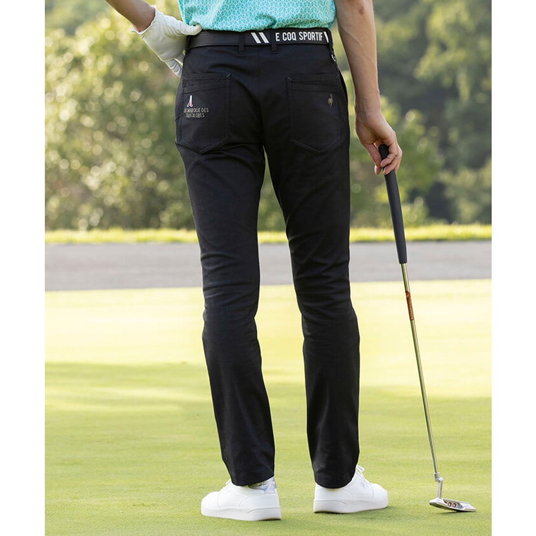 le coq sportif golf 【ストレート】無地柄ドビーロングパンツ