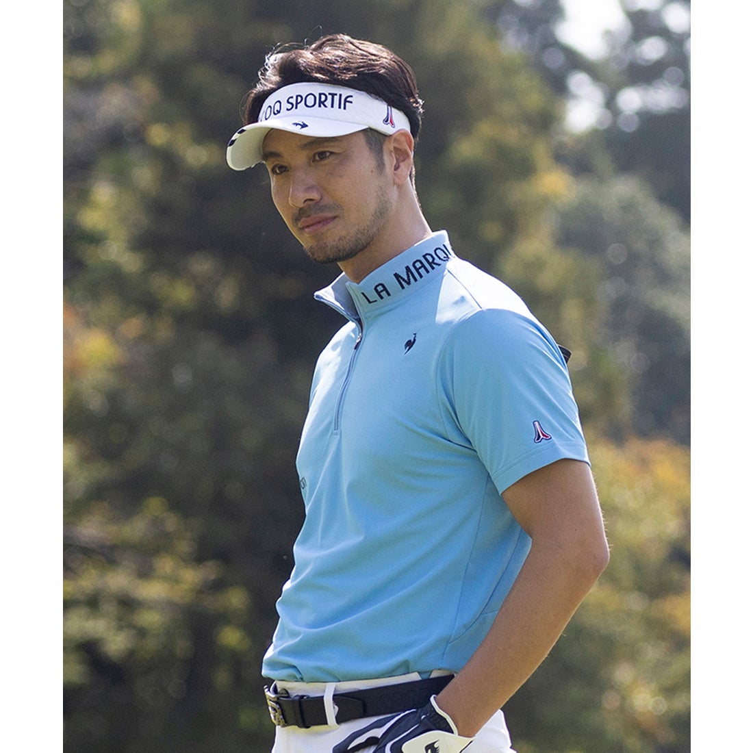 le coq sportif golf 【ストレッチフォーサー】ハーフジップ半袖シャツ