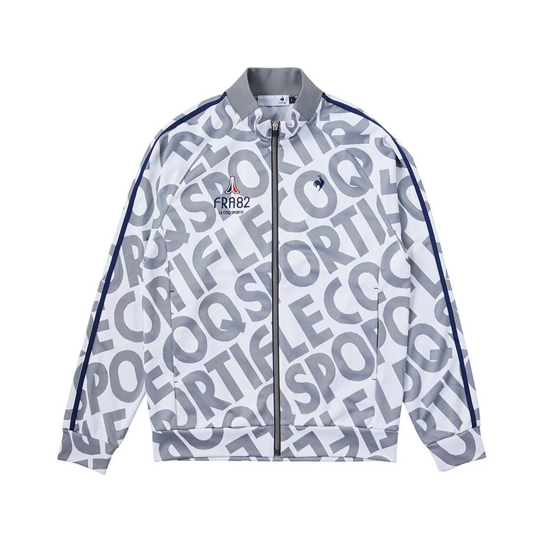 新品23区ゴルフ Sサイズ ストレッチ 総柄ロゴ ジャガードトラックジャケット le coq sportif golf 【ストレッチフォーサー】ロゴジャガードブルゾン