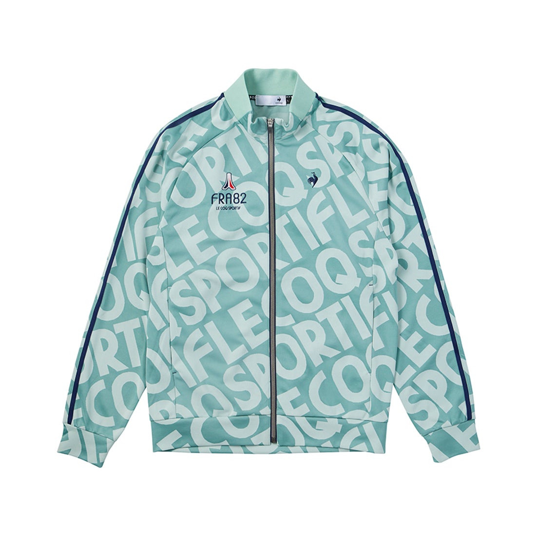 新品23区ゴルフ Sサイズ ストレッチ 総柄ロゴ ジャガードトラックジャケット le coq sportif golf 【ストレッチフォーサー】ロゴジャガードブルゾン