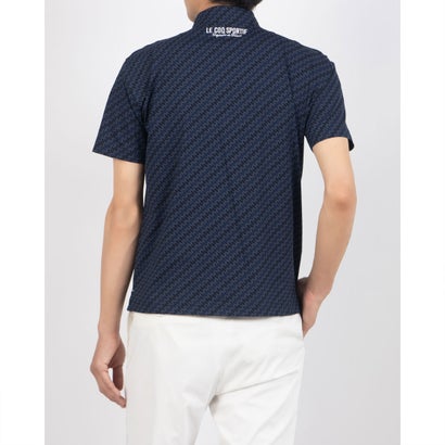 ルコックスポルティフ ゴルフ le coq sportif golf ミニボトル柄フロントオープン半袖シャツ｜詳細画像