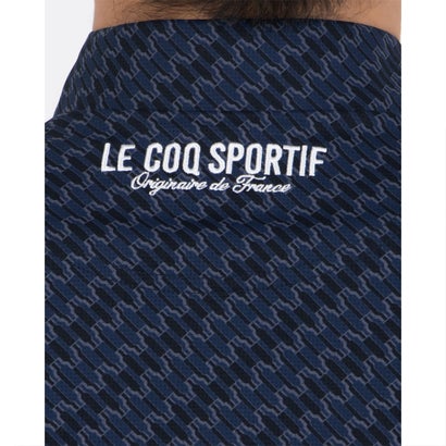 ルコックスポルティフ ゴルフ le coq sportif golf ミニボトル柄フロントオープン半袖シャツ｜詳細画像