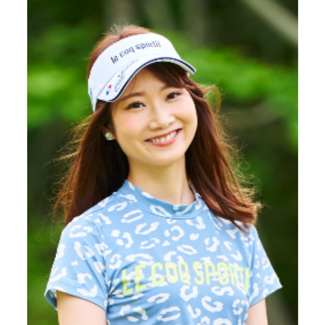 【DESCENTE】デサントゴルフウェア＆ルコック サンバイザー 2点セット韓国 le coq sportif golf 定番サンバイザー （ネイビー） -デサントストア