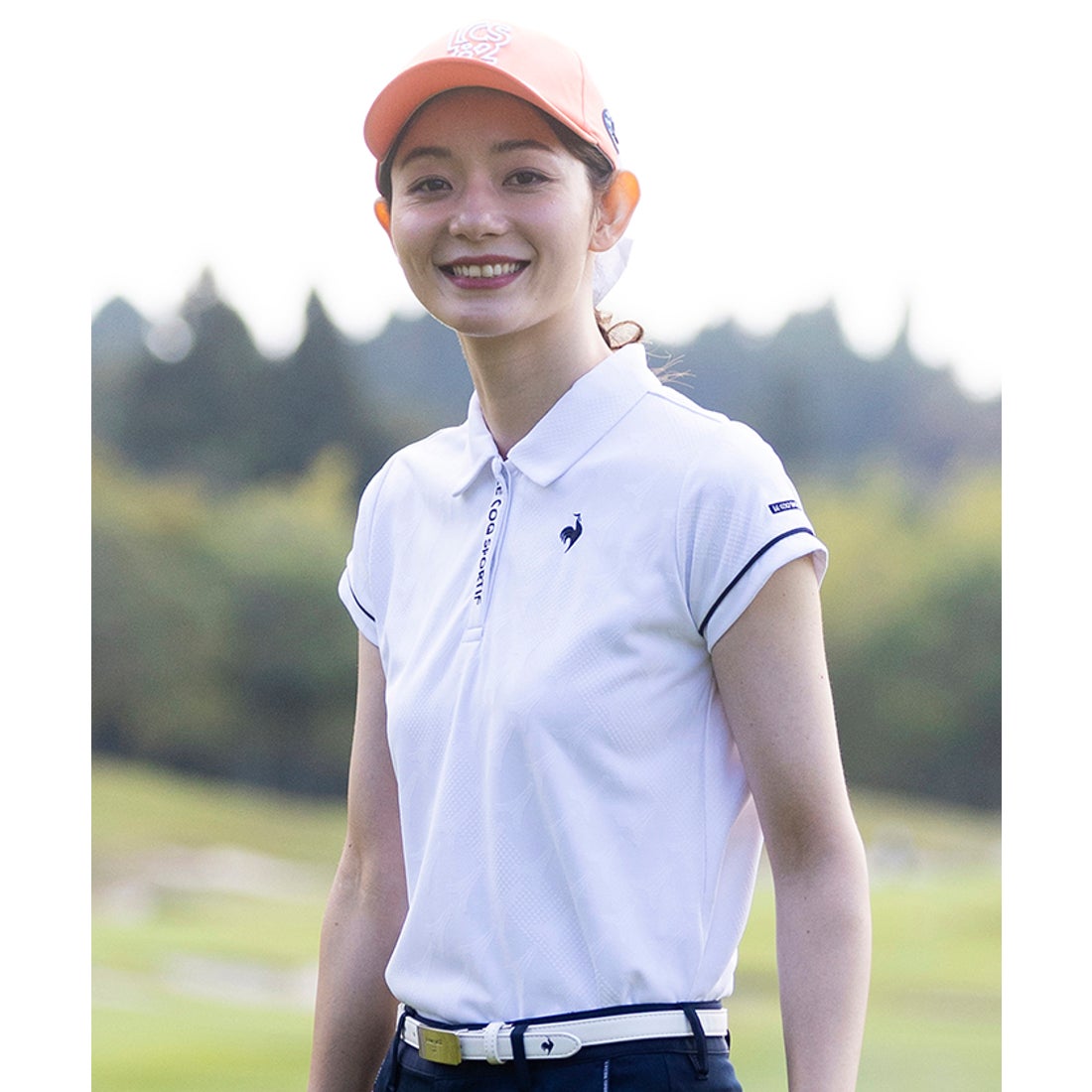 le coq sportif golf 【Aライン】エッフェル柄ジャガードシャツ