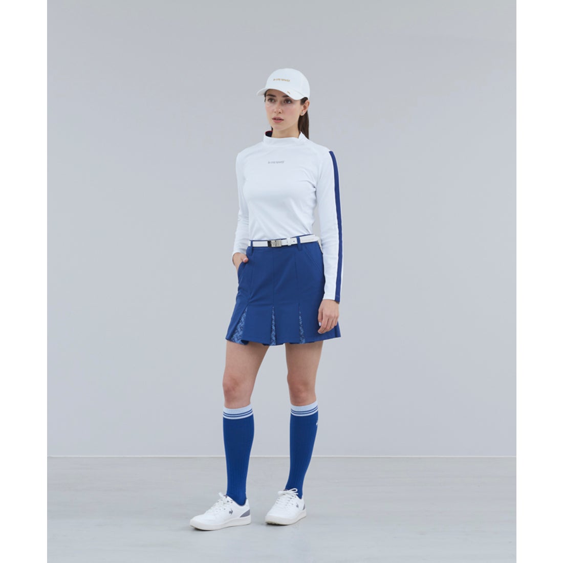 le coq sportif golf 【RIJOUME】ボックスプリーツスカート -デサント