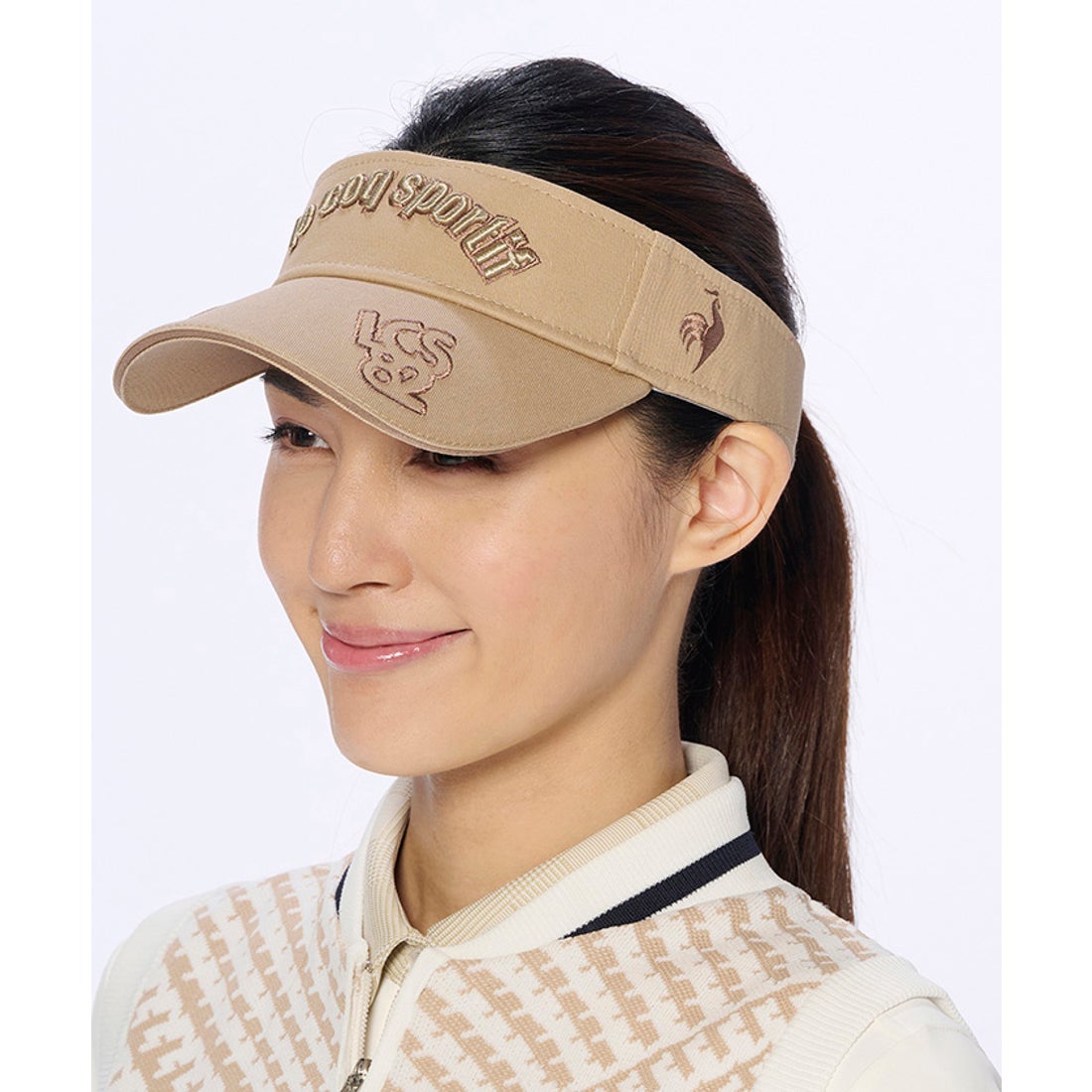 le coq sportif golf 定番ロゴサンバイザー -デサントストア-DESCENTE