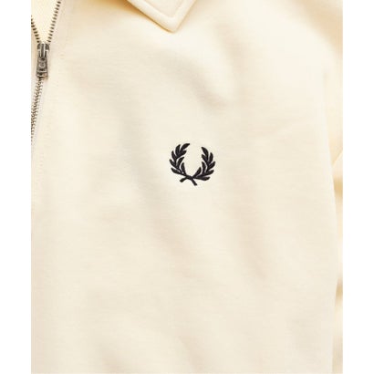 FRED PERRY / フレッドペリー HALF ZIP COLLARED SWEATSHIRT （ボルドー）｜詳細画像
