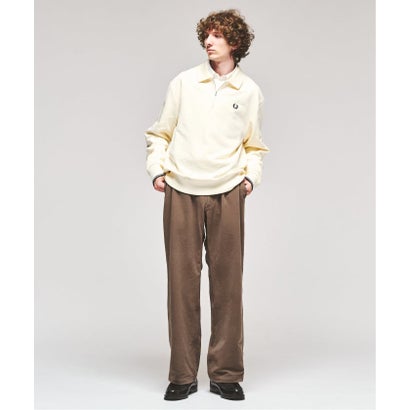 FRED PERRY / フレッドペリー HALF ZIP COLLARED SWEATSHIRT （ボルドー）｜詳細画像
