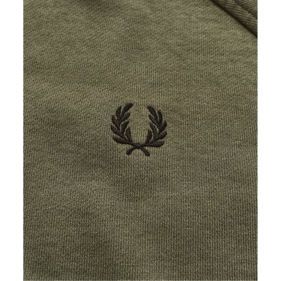 FRED PERRY / フレッドペリー TIPPED CREWNECK SWEATSHIRT （カーキ）｜詳細画像