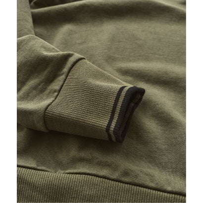 FRED PERRY / フレッドペリー TIPPED CREWNECK SWEATSHIRT （カーキ）｜詳細画像