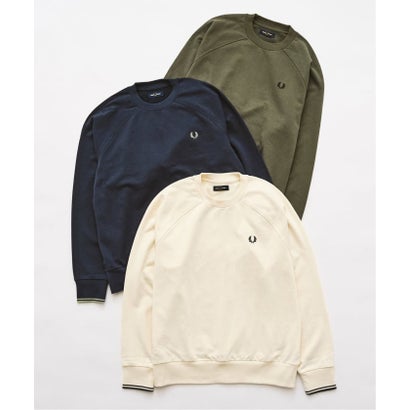 FRED PERRY / フレッドペリー TIPPED CREWNECK SWEATSHIRT （ネイビー）｜詳細画像