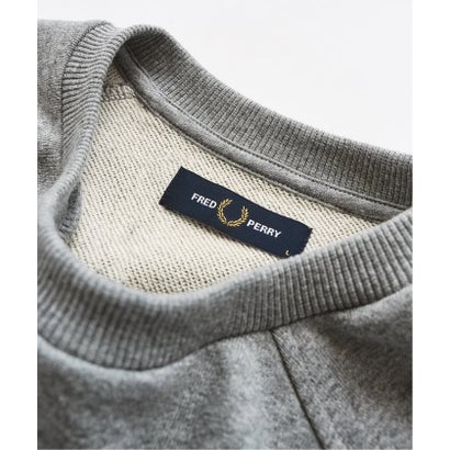 FRED PERRY / フレッドペリー TARTAN APPLIQUE SWEATSHIRT （グレー）｜詳細画像