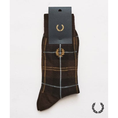 フォーワンセブン エディフィス 417 EDIFICE FRED PERRY / フレッドペリー TARTAN SOCK （ブラックベース）｜詳細画像