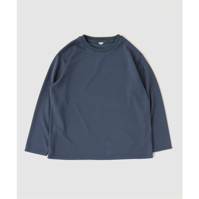 ネックジャガード L/S Tシャツ （グリーン D）