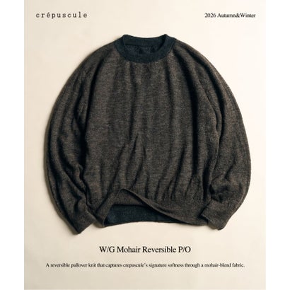 crepuscule / クレプスキュール W/G Mohair Reversible P/O （グレー）｜詳細画像