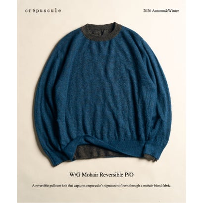 crepuscule / クレプスキュール W/G Mohair Reversible P/O （グレー）｜詳細画像