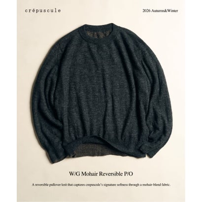crepuscule / クレプスキュール W/G Mohair Reversible P/O （グレー）｜詳細画像