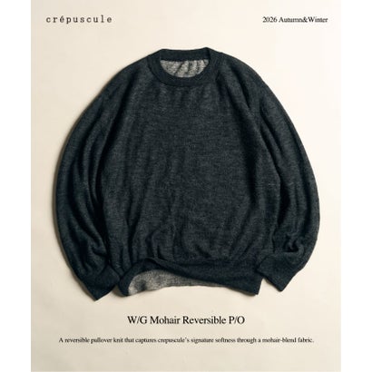 crepuscule / クレプスキュール W/G Mohair Reversible P/O （グレー）｜詳細画像