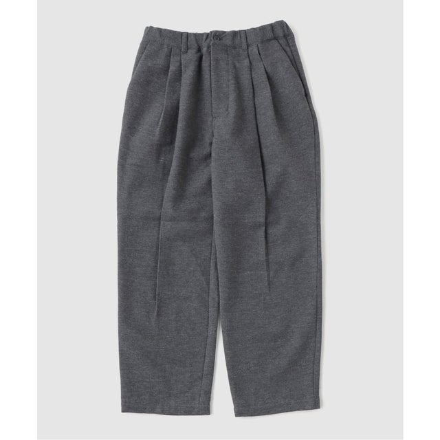 STILL BY HAND / スティルバイハンド Wool mixed deep tuck pants （グレー）