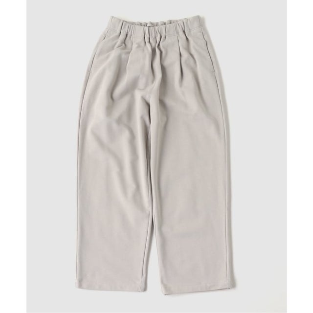 STILL BY HAND / スティルバイハンド Cotton jersey wide pants （グレー）