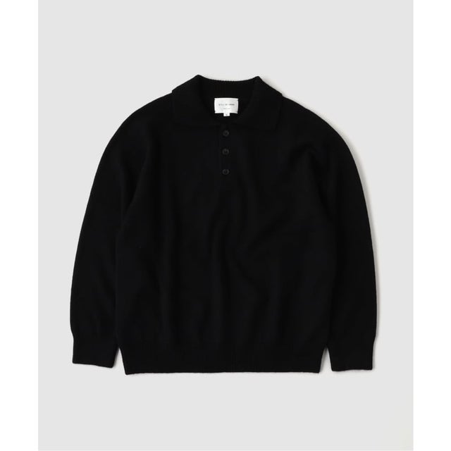STILL BY HAND / スティルバイハンド Wool mohair 10G pullover （ブラック）