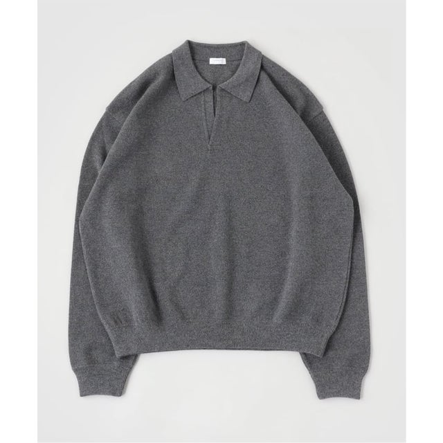 crepuscule / クレプスキュール Co/Wo Moss Stitch Skipper （グレー）