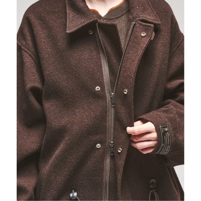 BISHU WOOL MOSSA モッズコート（ブラウン）｜詳細画像
