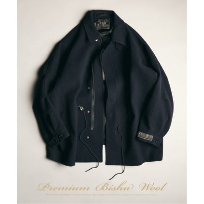 BISHU WOOL MOSSA モッズコート（ネイビー）｜詳細画像