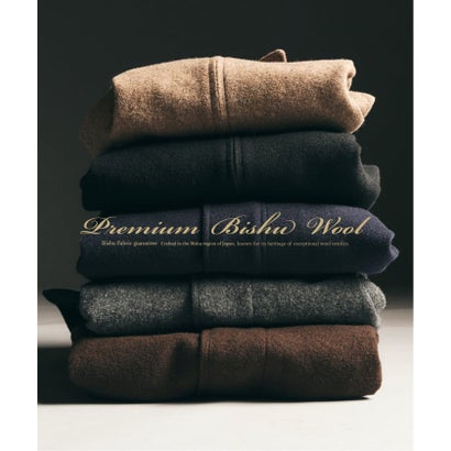BISHU WOOL MOSSA モッズコート（ネイビー）｜詳細画像