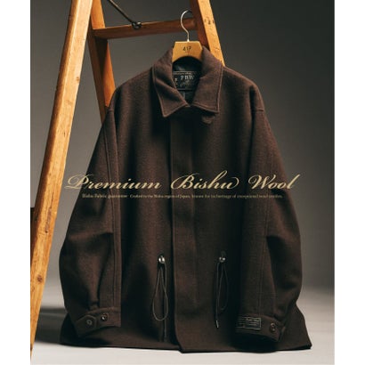 BISHU WOOL MOSSA モッズコート（ネイビー）｜詳細画像