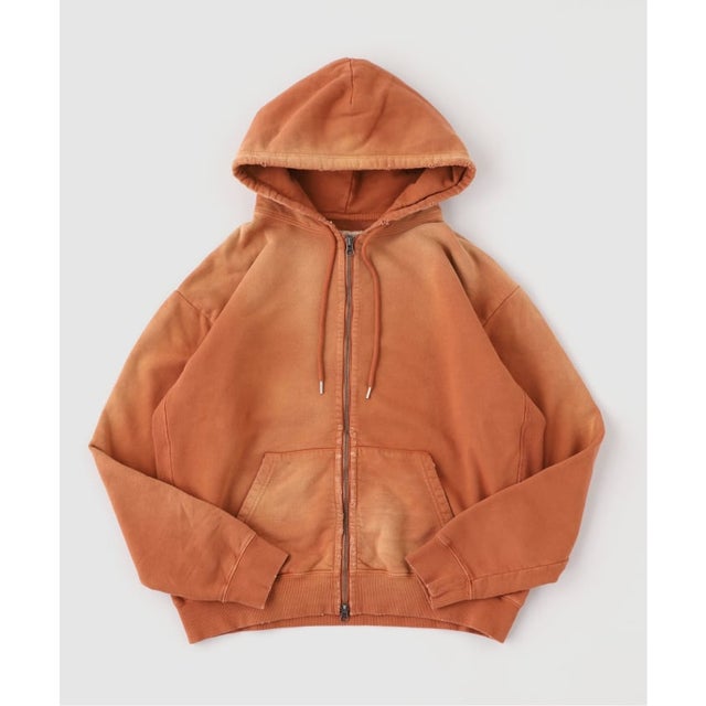 ANACHRONORM / アナクロノーム FADED FULL ZIP HOODIE （オレンジ）