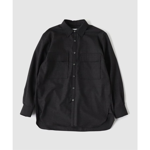 COLON / コロン W-POCKET SH 100's Wool Herringbone （グレー）