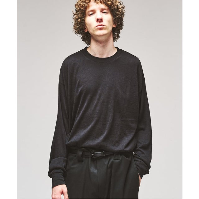 プレミアム メリノウール ロングスリーブTシャツ （ブラック）