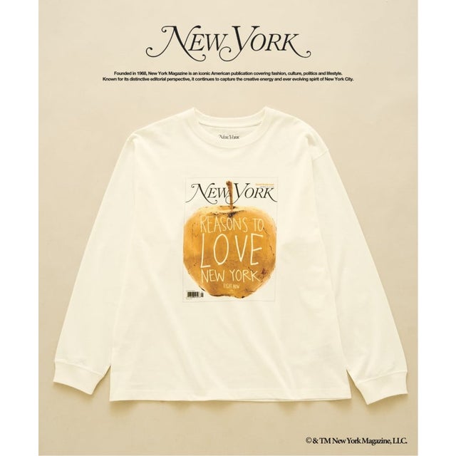 NY MAGAZINE × 417別注 ロングスリーブ Tシャツ （ホワイト）