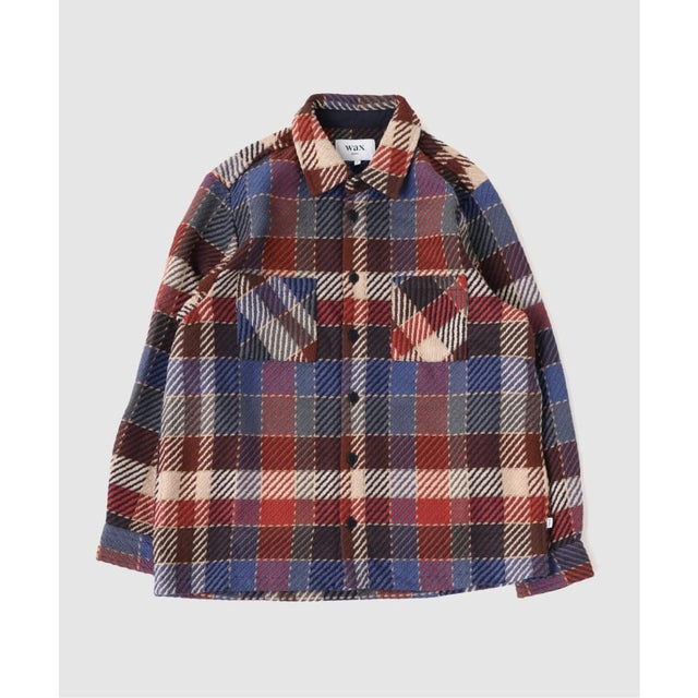 【WAX LONDON / ワックス ロンドン】オーバーシャツ RUST MULTI （オレンジ）