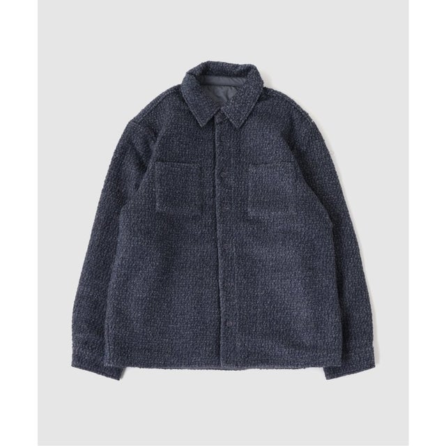 【WAX LONDON / ワックス ロンドン】オーバーシャツ GREY BLUE （グレー）