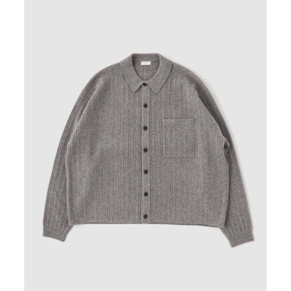 フォーワンセブン エディフィス 417 EDIFICE crepuscule / クレプスキュール Nep Knit Shirt （グレー）｜詳細画像