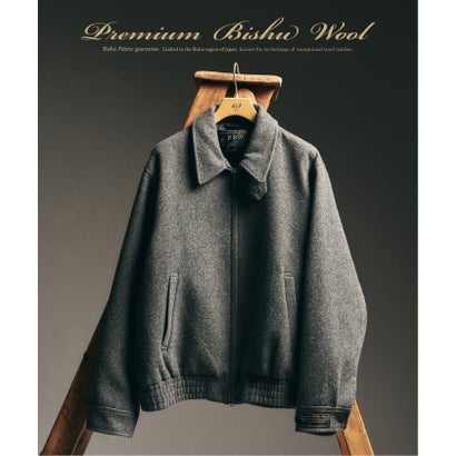 BISHU WOOL MOSSA ブルゾン （ベージュ A）｜詳細画像