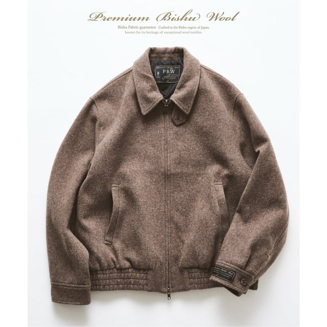 BISHU WOOL MOSSA ブルゾン （ベージュ A）