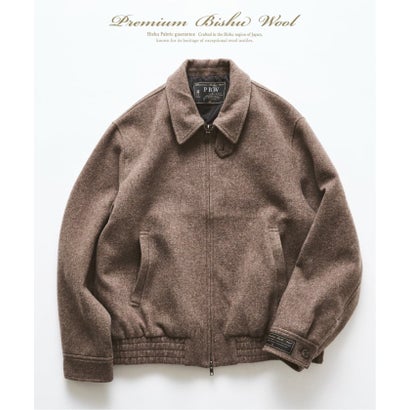 フォーワンセブン エディフィス 417 EDIFICE BISHU WOOL MOSSA ブルゾン （グレー）｜詳細画像