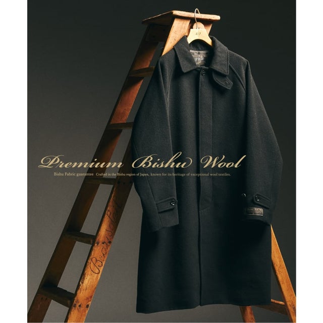 BISHU WOOL MOSSA コート （ブラック）