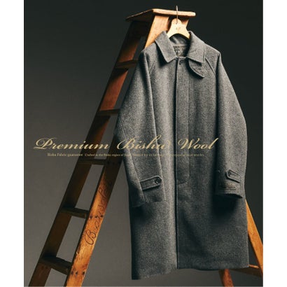 BISHU WOOL MOSSA コート （ブラウン）｜詳細画像