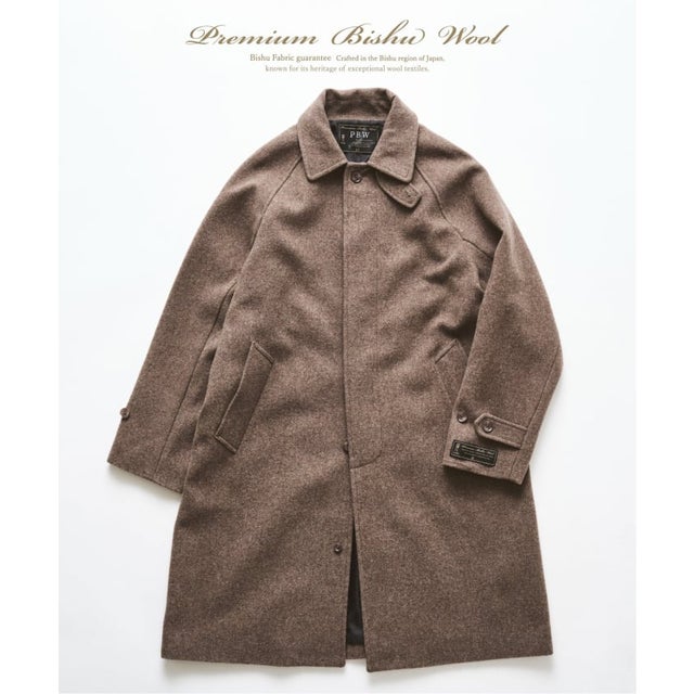 BISHU WOOL MOSSA コート （ベージュ A）