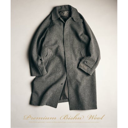 BISHU WOOL MOSSA コート （グレー）｜詳細画像