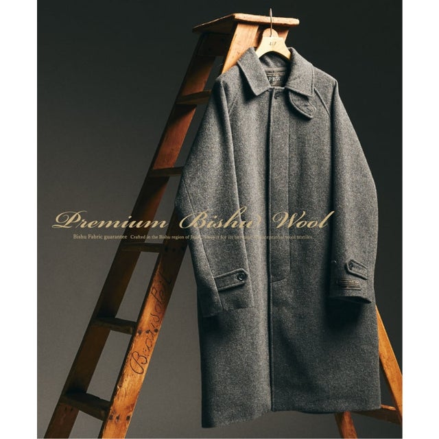 BISHU WOOL MOSSA コート （グレー）