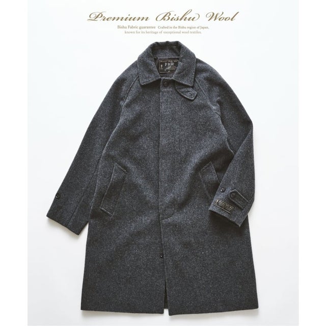 BISHU WOOL MOSSA コート （グレー）