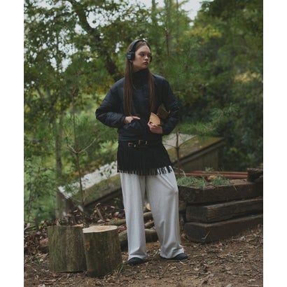 スウェットイージーワイドパンツ （ネイビー）｜詳細画像