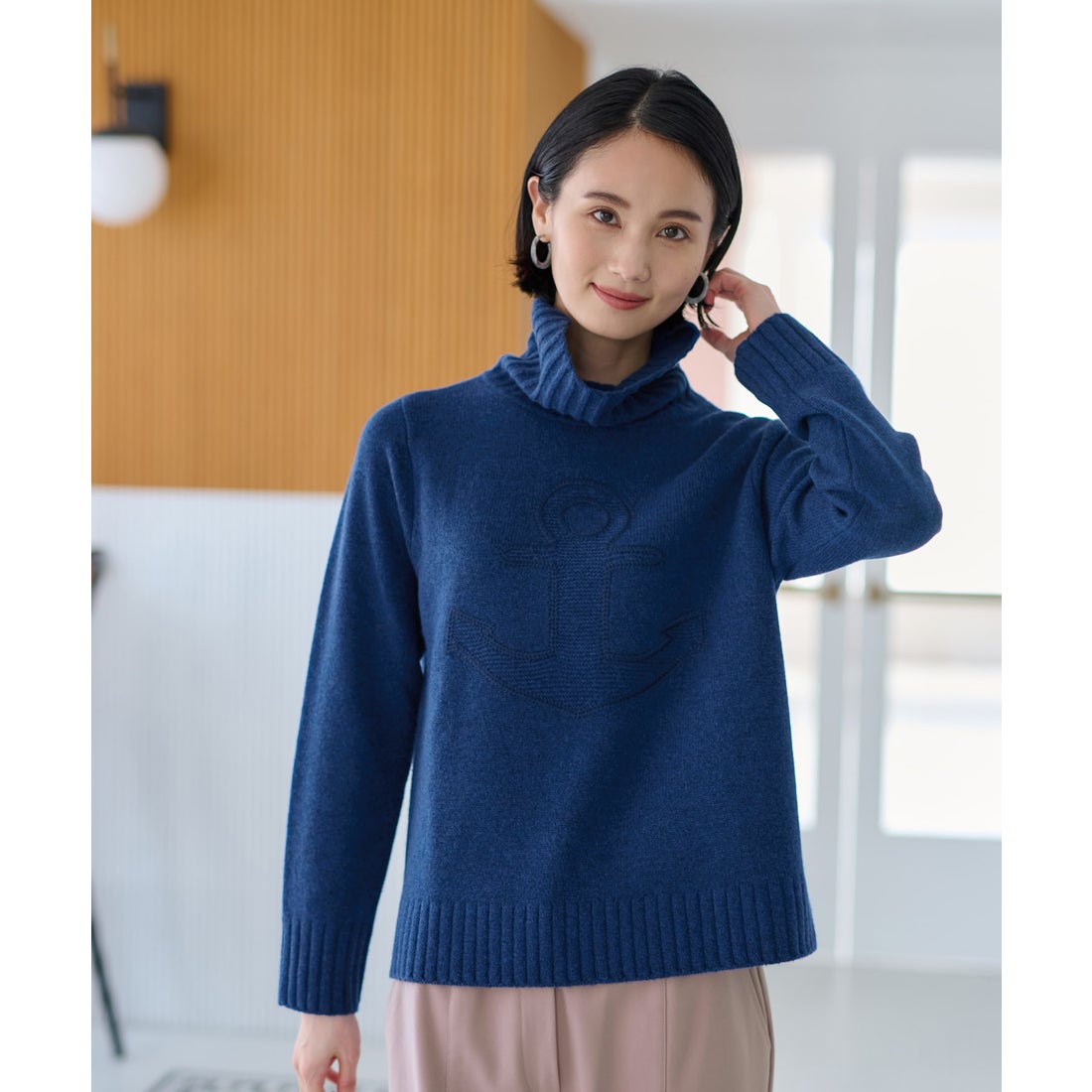 新品 M &KYOKO ウール タートル 50%OFF（エムアンドキョウコM.&KYOKO 