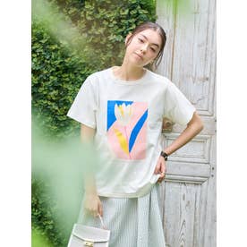 【吸水速乾・UVケア】チューリップTシャツ （アイボリー）