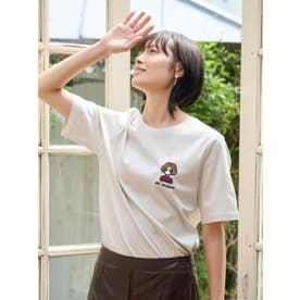 【接触冷感】サングラスガールTシャツ【CoC by CARA O CRUZ】 （ライトベージュ）